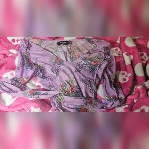 NWOT NEW GIRL ORDER  MEDIUM ANGEL MESH SHIRT